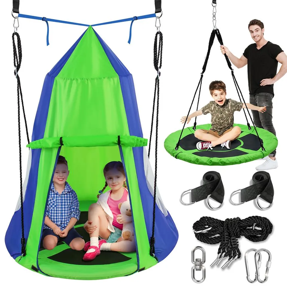 Serenelife Outdoor Swing Hängezelt Schaukel grün wasserdicht