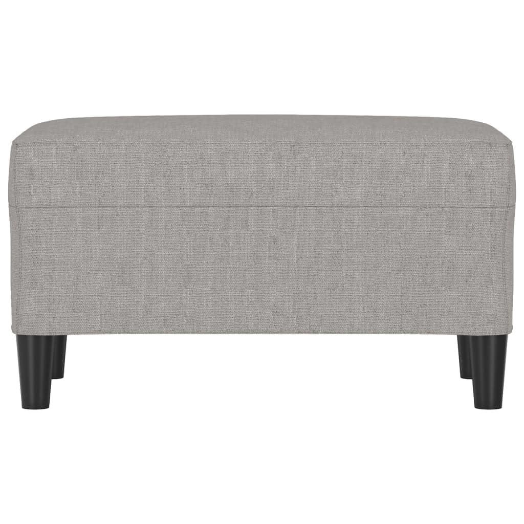 vidaXL Sitzbank Hellgrau 70x35x41 cm Stoffbank gepolstert