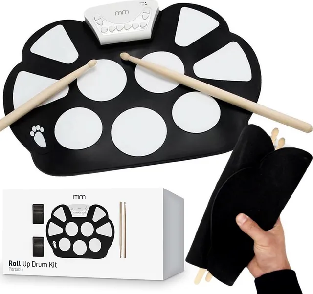 Mikamax Tech Roll Up Drum Kit E-Schlagzeug aufrollbar