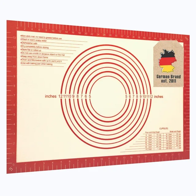 Intirilife Backmatte Silikon Rot-Braun 40x60 cm Antihaft