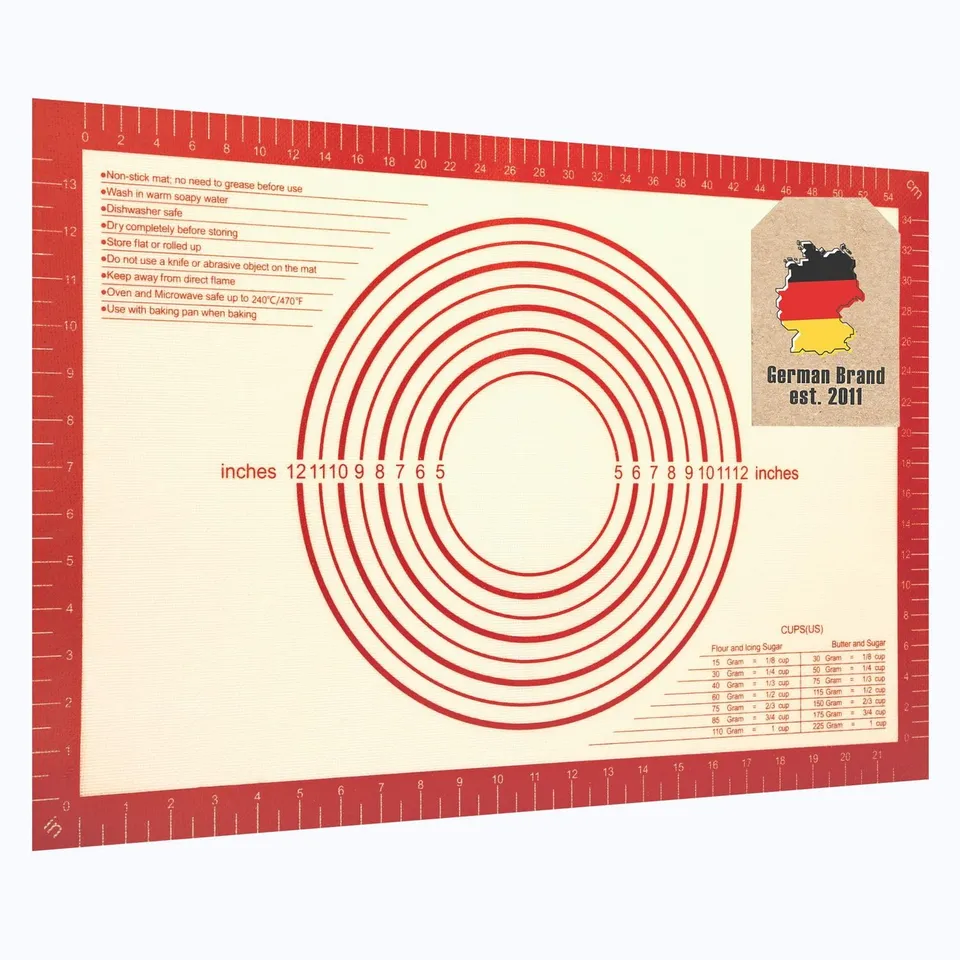 Intirilife Backmatte Silikon Rot-Braun 40x60 cm Antihaft