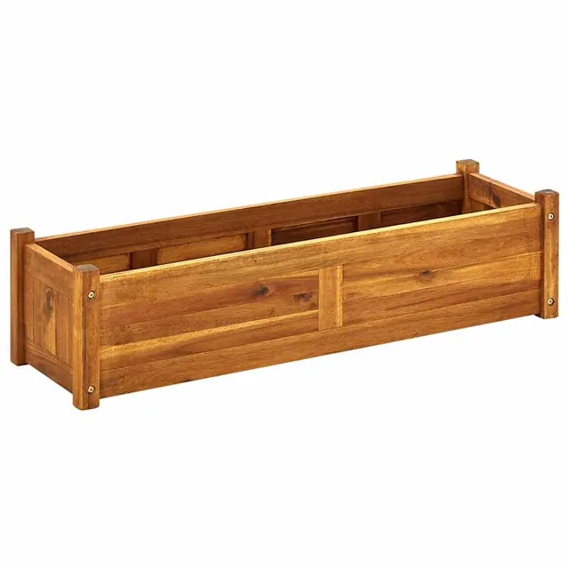 vidaXL Heim & Garten Hochbeet Akazienholz 100x30x25 cm