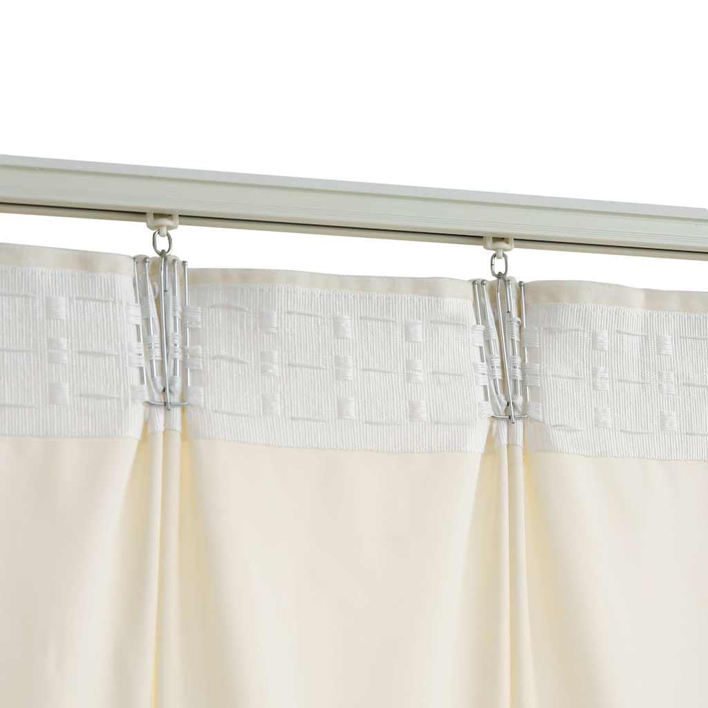 vidaXL Vorhang Samt Creme 140x175cm Verdunkelung 2er Pack