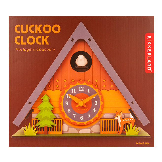 Kikkerland Home Cuckoo Clock Kuckucksuhr mit Vogel
