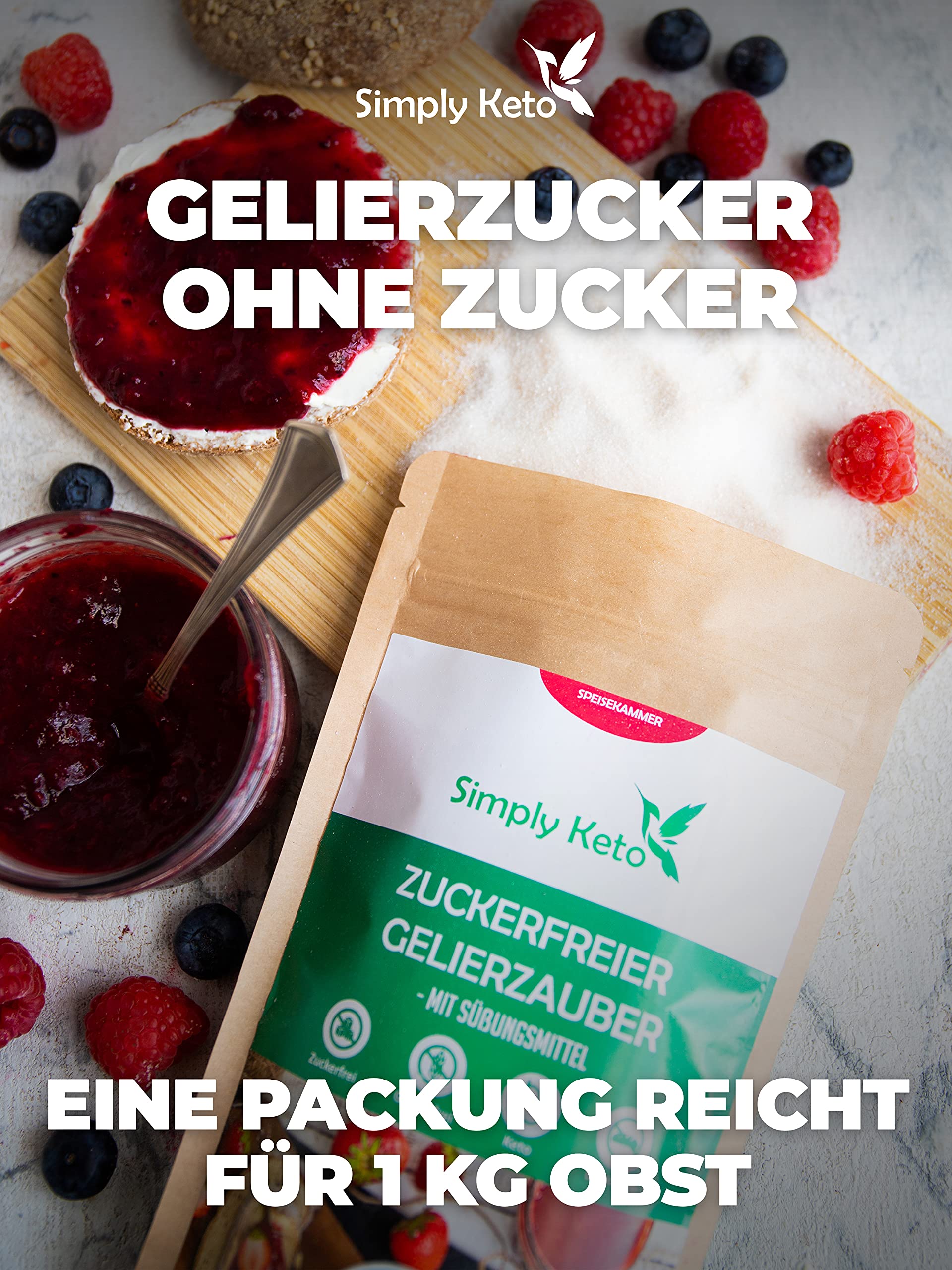 Simply Keto Gelierzauber Gelierzucker 230g ohne Zucker