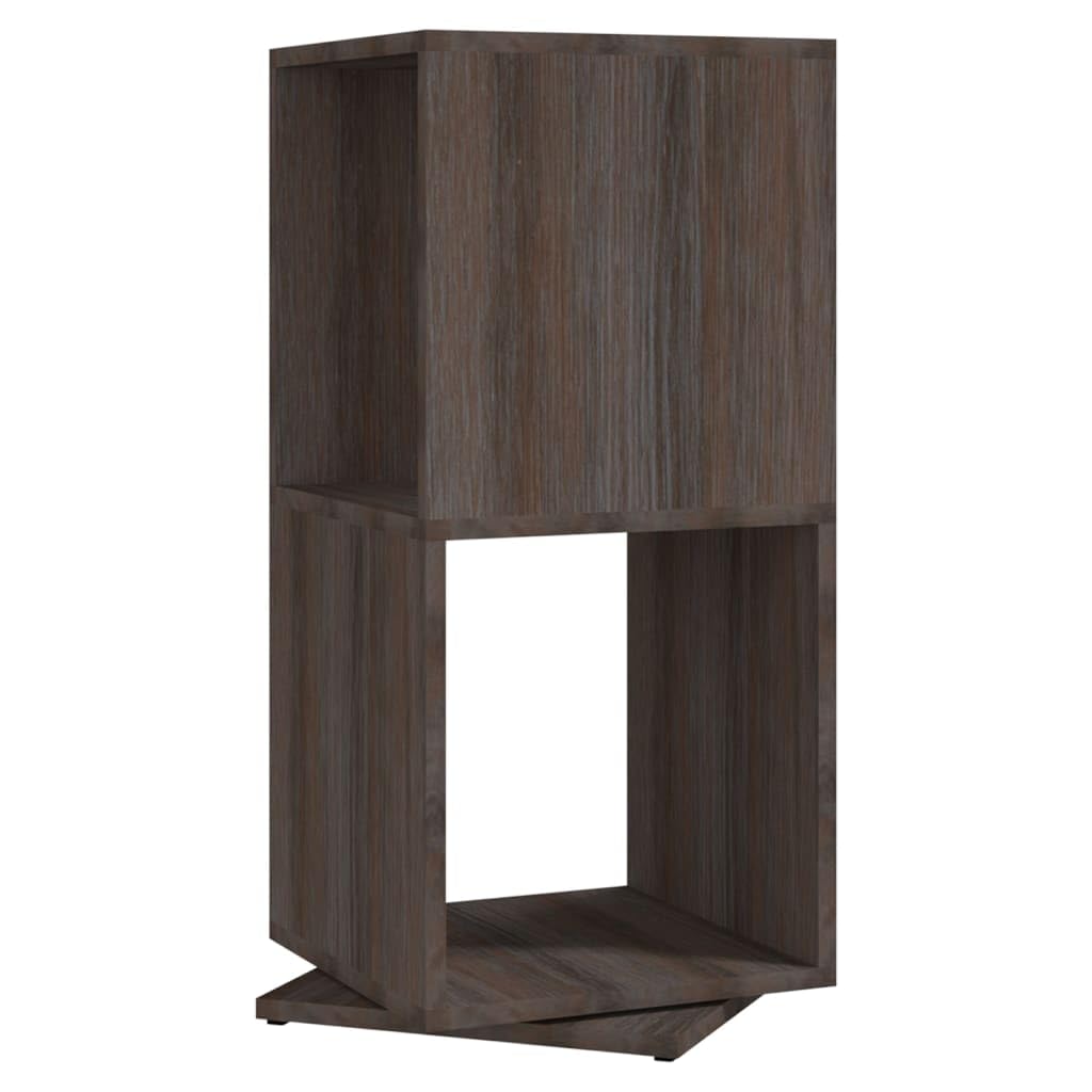 vidaXL Drehregal Betongrau 34,5x34,5x75,5 cm Standregal 360°