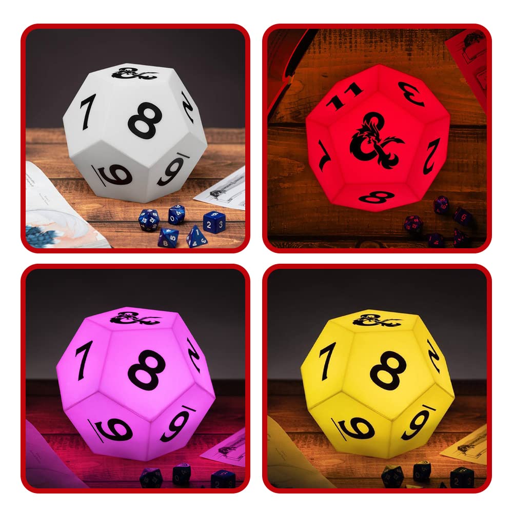 Paladone D&D D12 Würfel Licht lila 12cm Farbwechsel