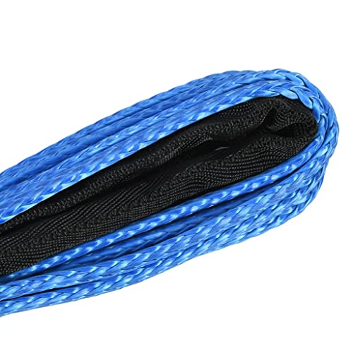 vidaXL Windenseil 5 mm x 9 m Nylonseil Blau 2300 kg