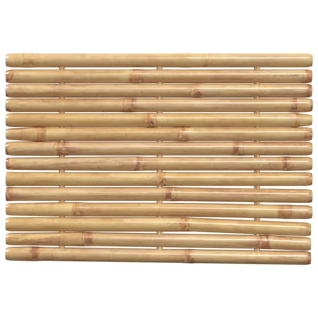 vidaXL Badematten Bambus 70x50cm 2 Stk. Latten Holz