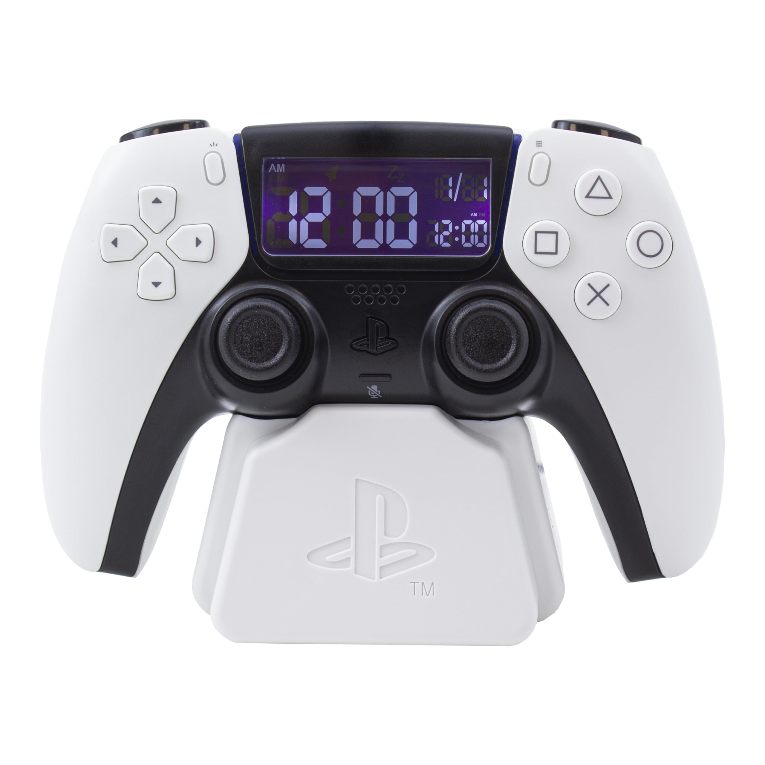 Paladone Homeware PlayStation PS5 Controller Wecker Weiß Datum