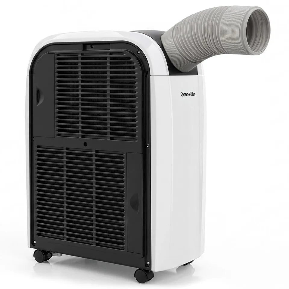 Serenelife Portable AC Spot Cooler Klimagerät 12000 BTU Grau WLAN