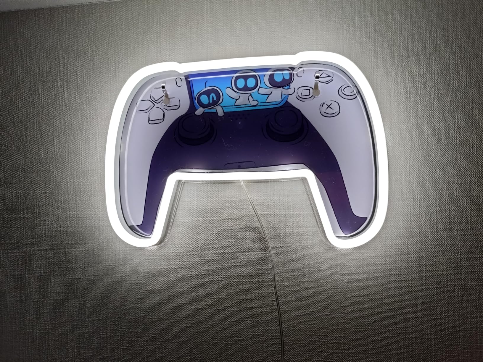 Paladone Lighting Astrobot LED-Neonlicht Wandmontage weiß-blau