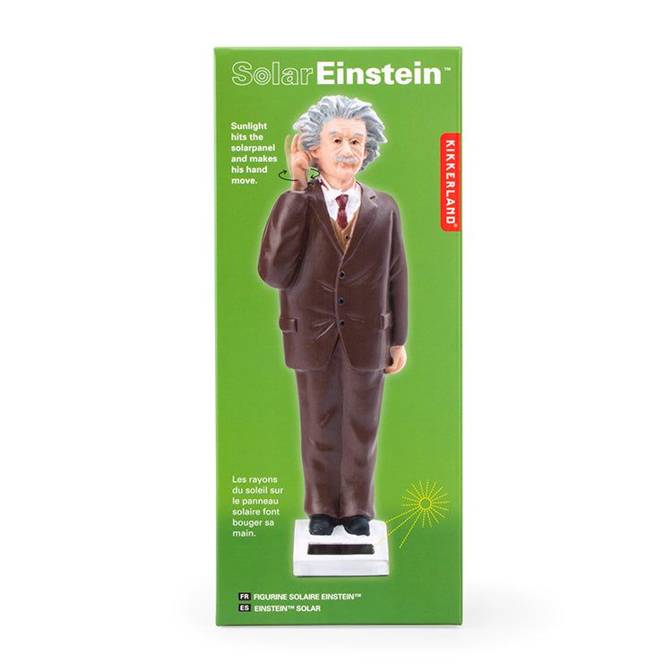Kikkerland Solar Einstein Wackelfigur Solarfigur Deko