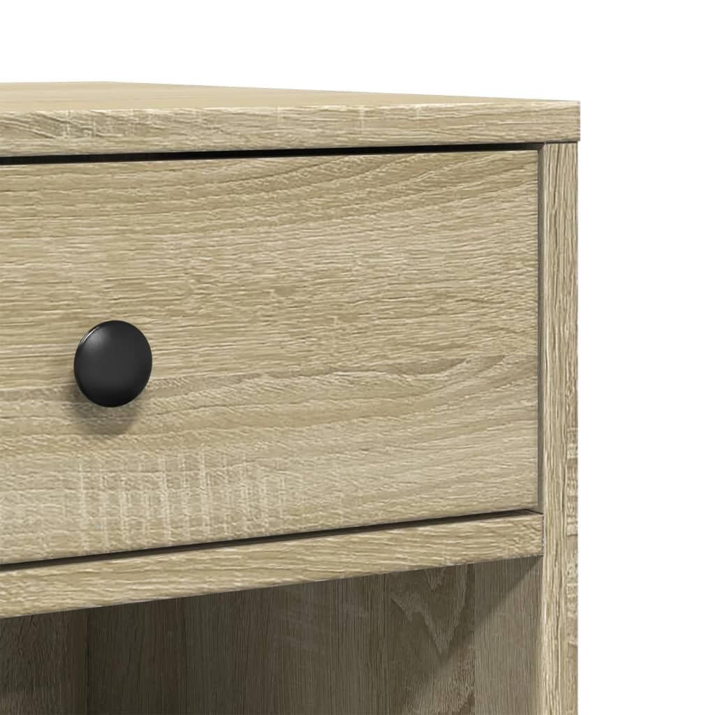 vidaXL Heim Druckerständer Sonoma-Eiche 60x40x68,5 Rollen