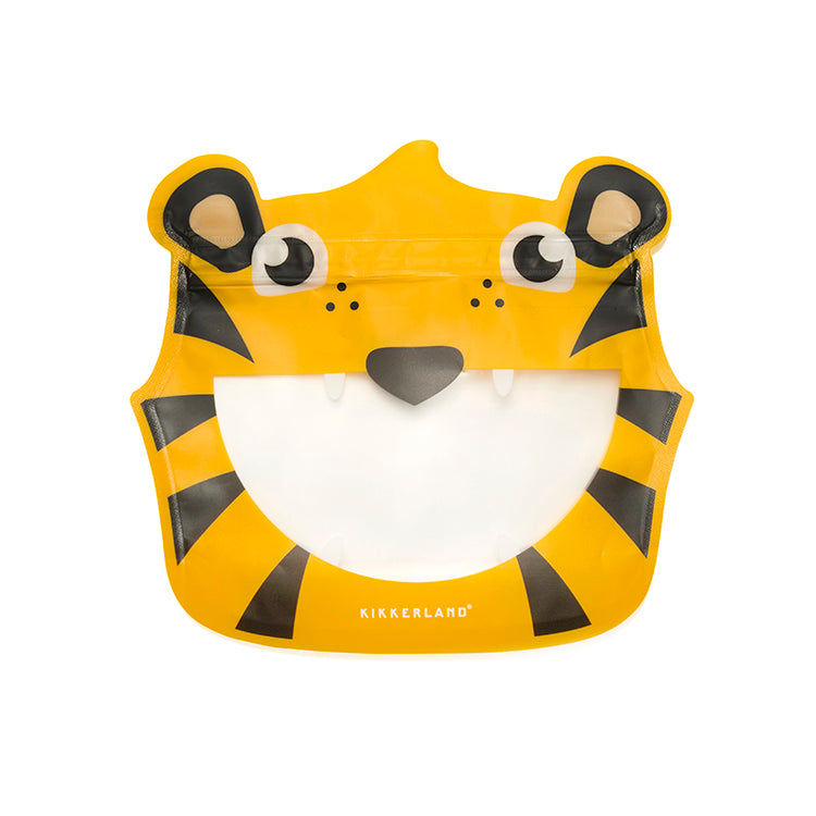 Kikkerland Home Tiger Zipper Bags Aufbewahrungsbeutel 3er Set