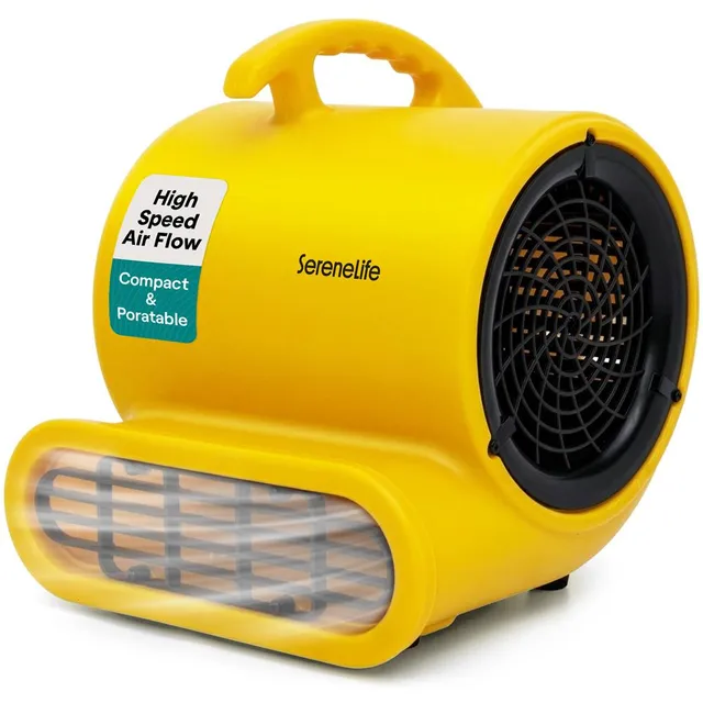 Serenelife Portable Air Mover Gebläse Gelb 1000 CFM