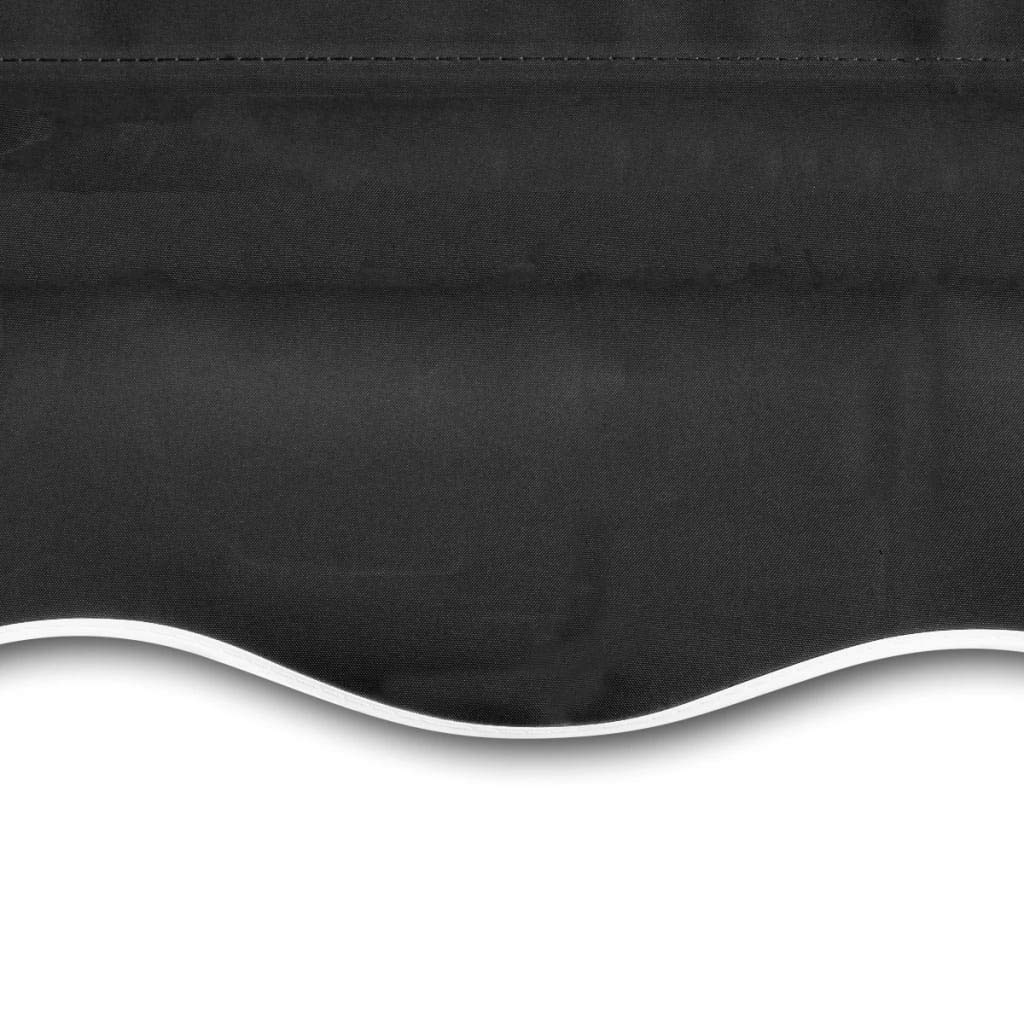 vidaXL Heim & Garten Markisen-Ersatzstoff grau 380x295 cm Polyester