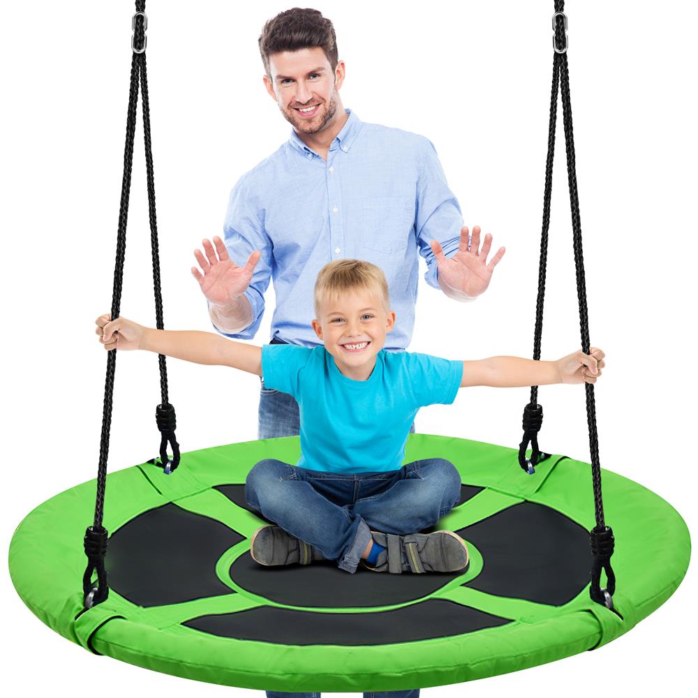 Serenelife Outdoor Swing Tellerschaukel 40" Grün wasserdicht