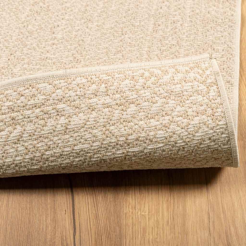 vidaXL Teppich Läufer Jute-Optik Beige 80x150 cm Outdoor