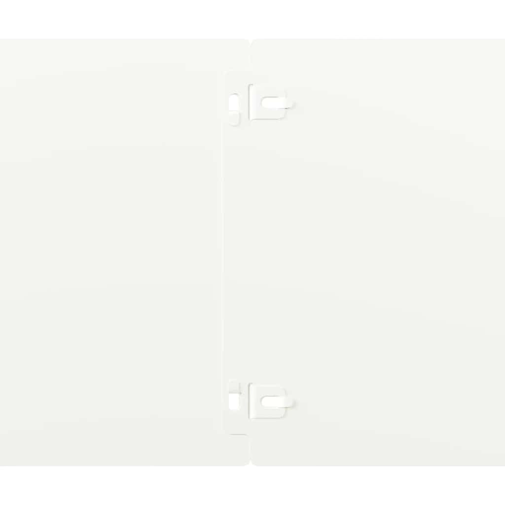 vidaXL Rasenkanten 20x103 cm Stahl 30 Stück Weiß