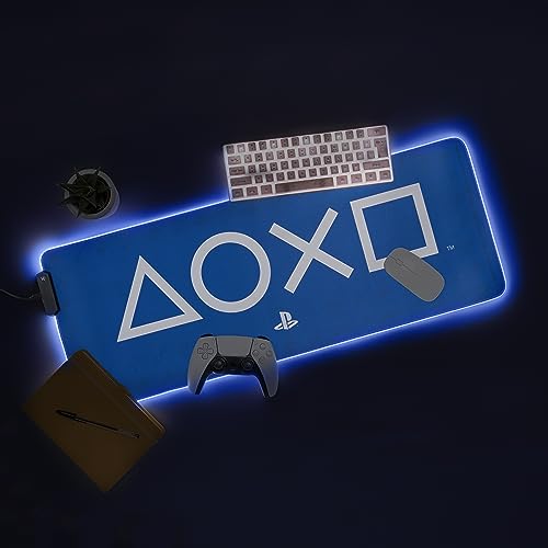Paladone Lighting PlayStation Mauspad 80x30 beleuchtet blau