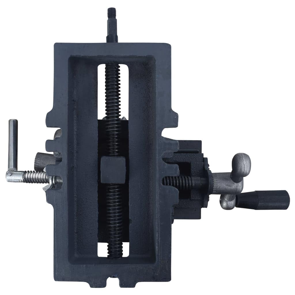 vidaXL Maschinenschraubstock Kreuztisch Gusseisen 70mm