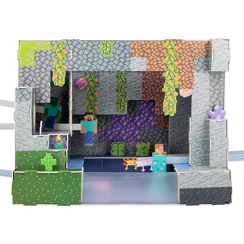 Paladone Minecraft 3D Bauset Höhle 40 Teile ohne Kleber