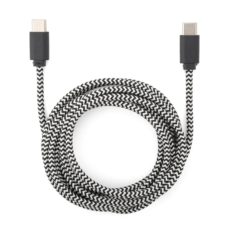 Kikkerland Tech USB-C Ladekabel 2 m geflochten Baumwolle
