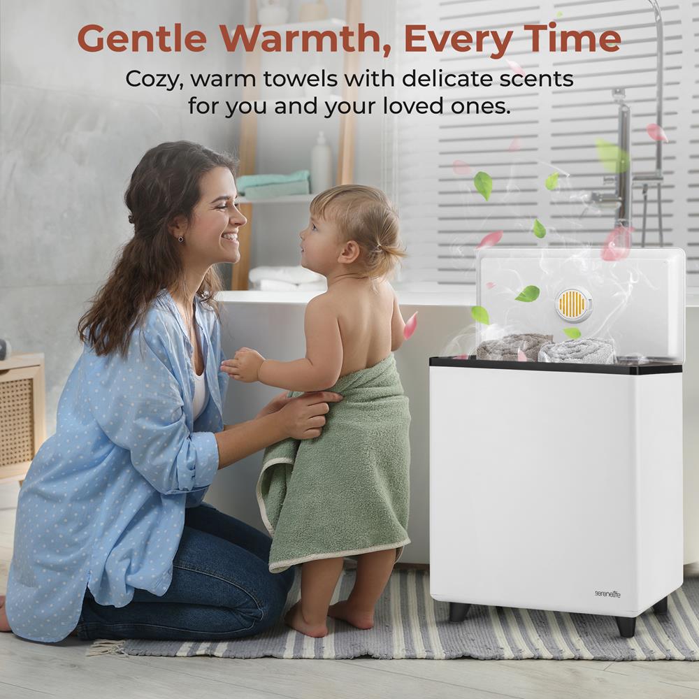 Serenelife Handtuchwärmer WLAN Edelstahl 20L Timer