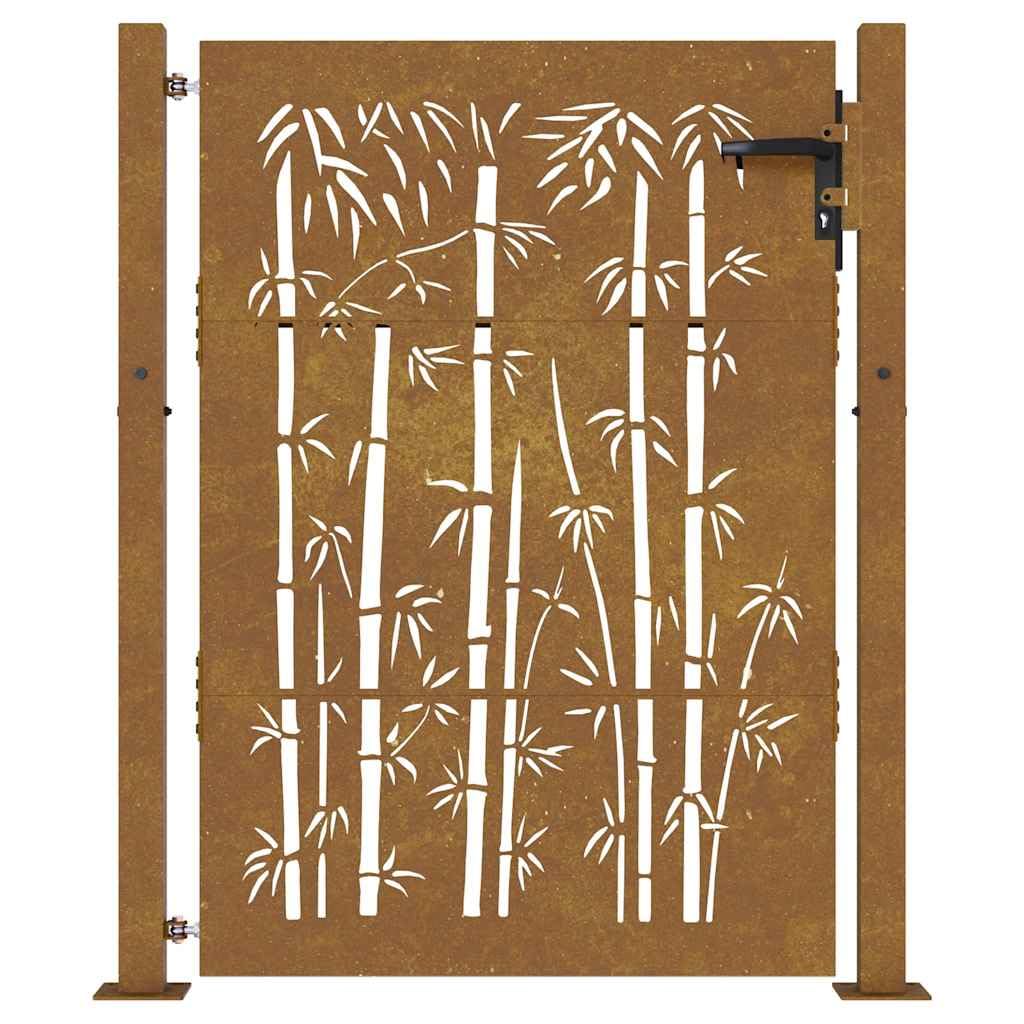 vidaXL Heim & Garten Gartentor 100x125 cm Cortenstahl Rostig