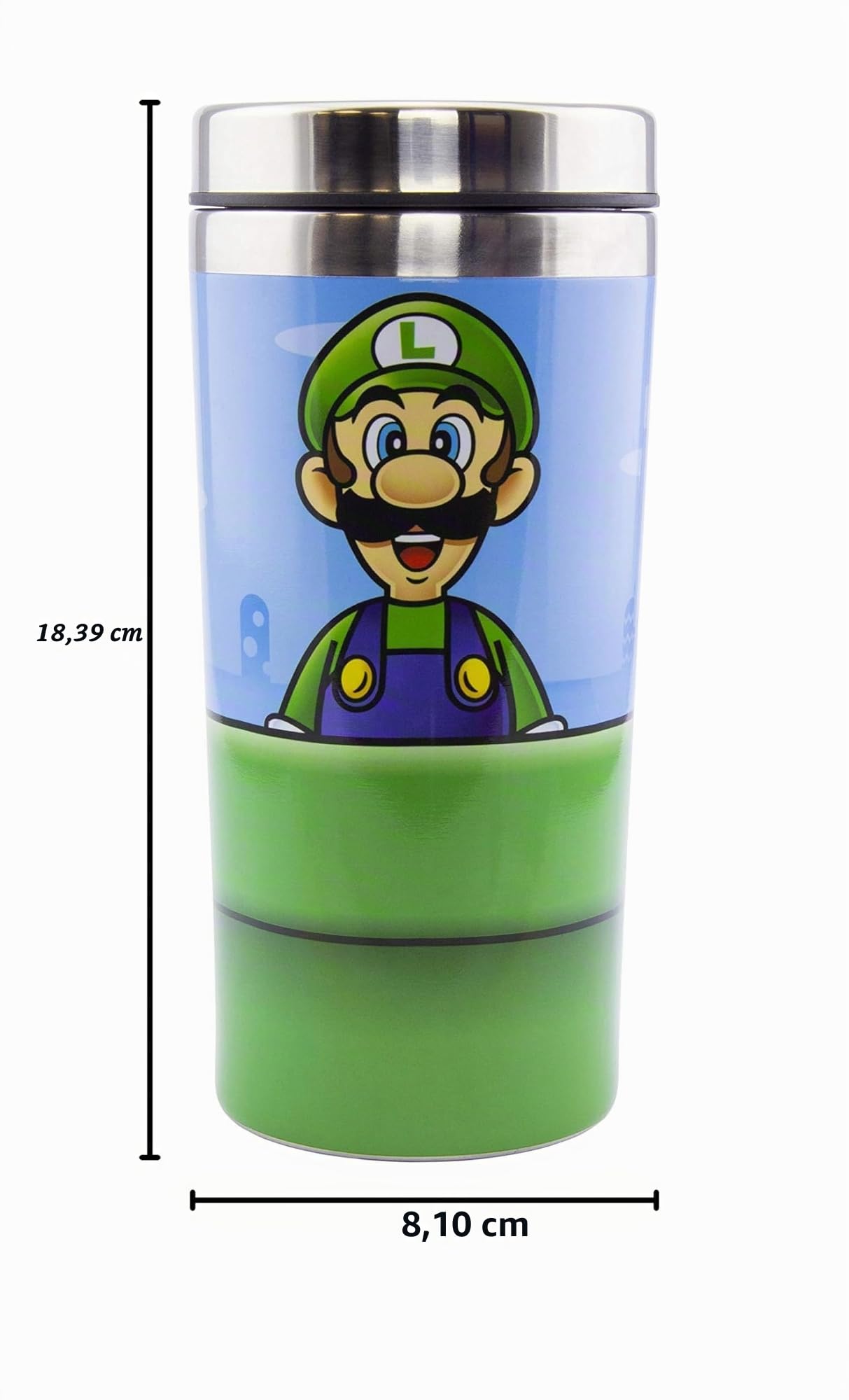 Paladone Super Mario Warp Pipe Reisebecher 450ml
