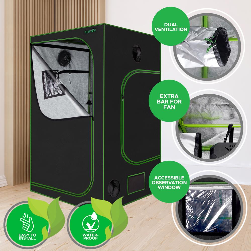 Serenelife Indoor Garden Growzelt 152x152x203 Mylar