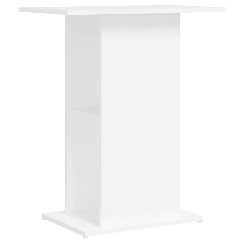 vidaXL Aquariumständer Weiß 60,5x36x72,5 cm Holz