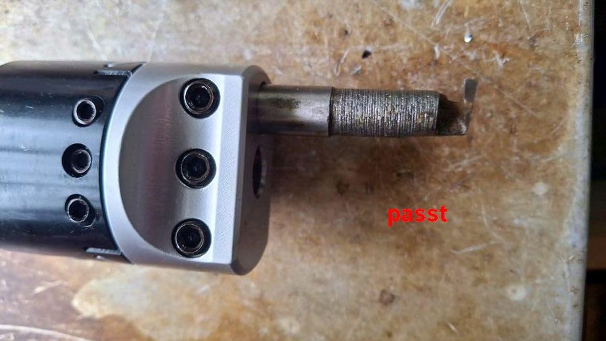 vidaXL Heimwerker Bohrkopf MT3 50mm Ausdrehkopf Stahl