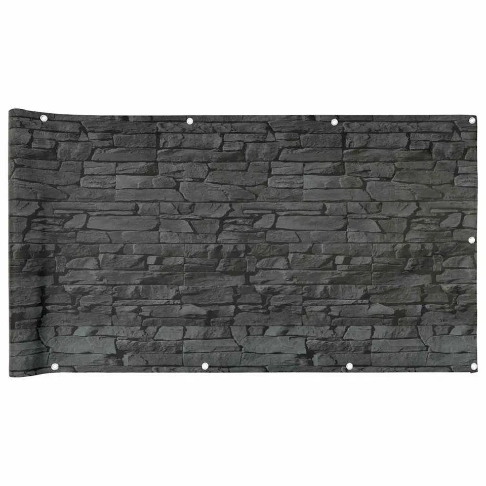 vidaXL Heim & Garten Sichtschutzmatte Grün 500x90 PVC