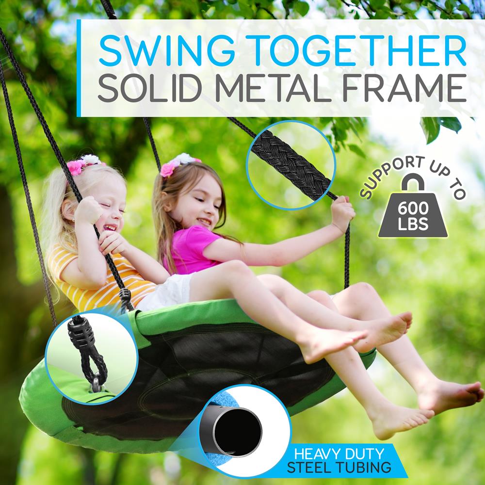 Serenelife Outdoor Swing Tellerschaukel 40" Grün wasserdicht