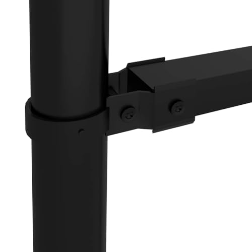 vidaXL Gartenzaun Stahl Schwarz 1,7 m Speerspitzen