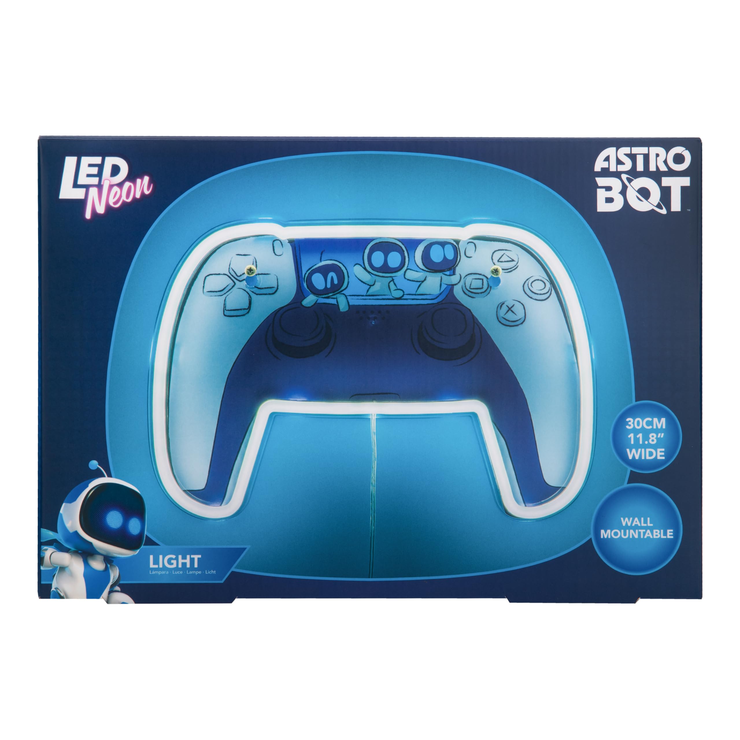 Paladone Lighting Astrobot LED-Neonlicht Wandmontage weiß-blau