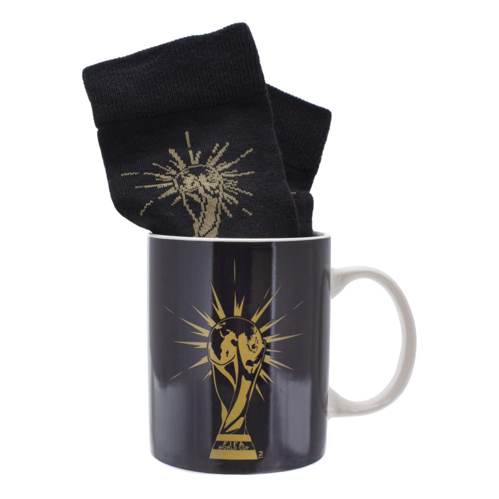 Paladone FIFA World Cup Tasse 300 ml + Socken Set schwarz