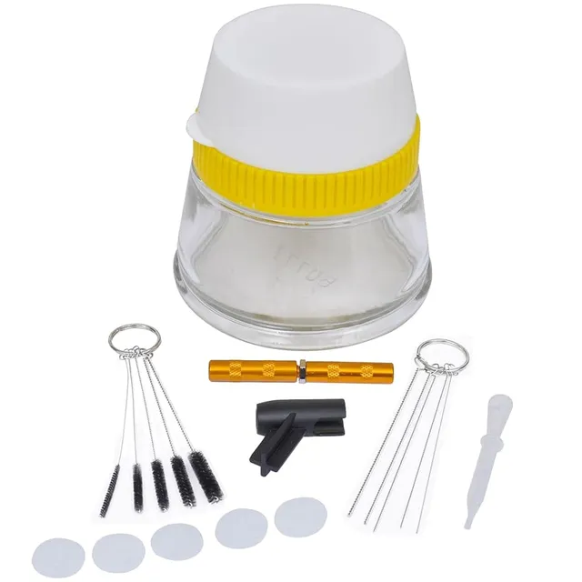 vidaXL 3-in-1 Airbrush-Reinigungsset Reinigungsbehälter