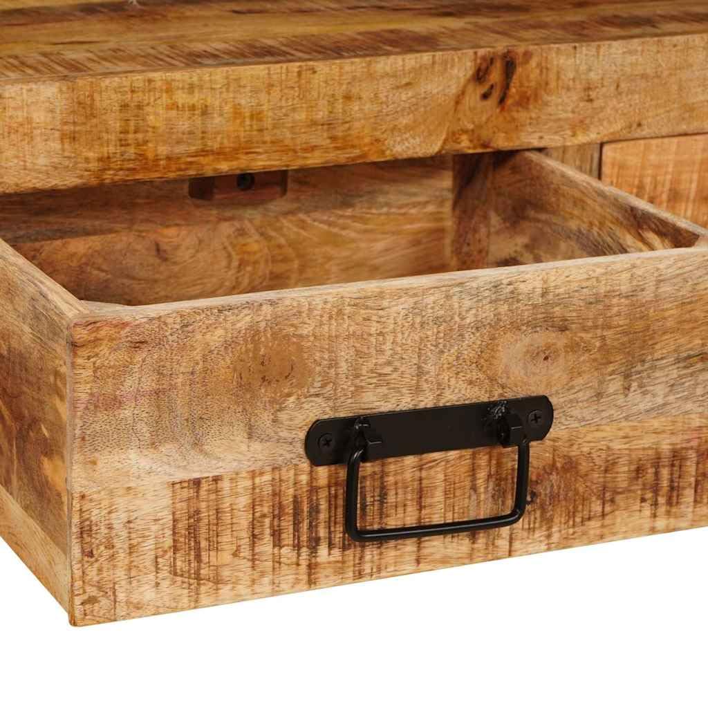 vidaXL Heim & Garten Konsolentische 2 Stk Braun Mango 161x33x75