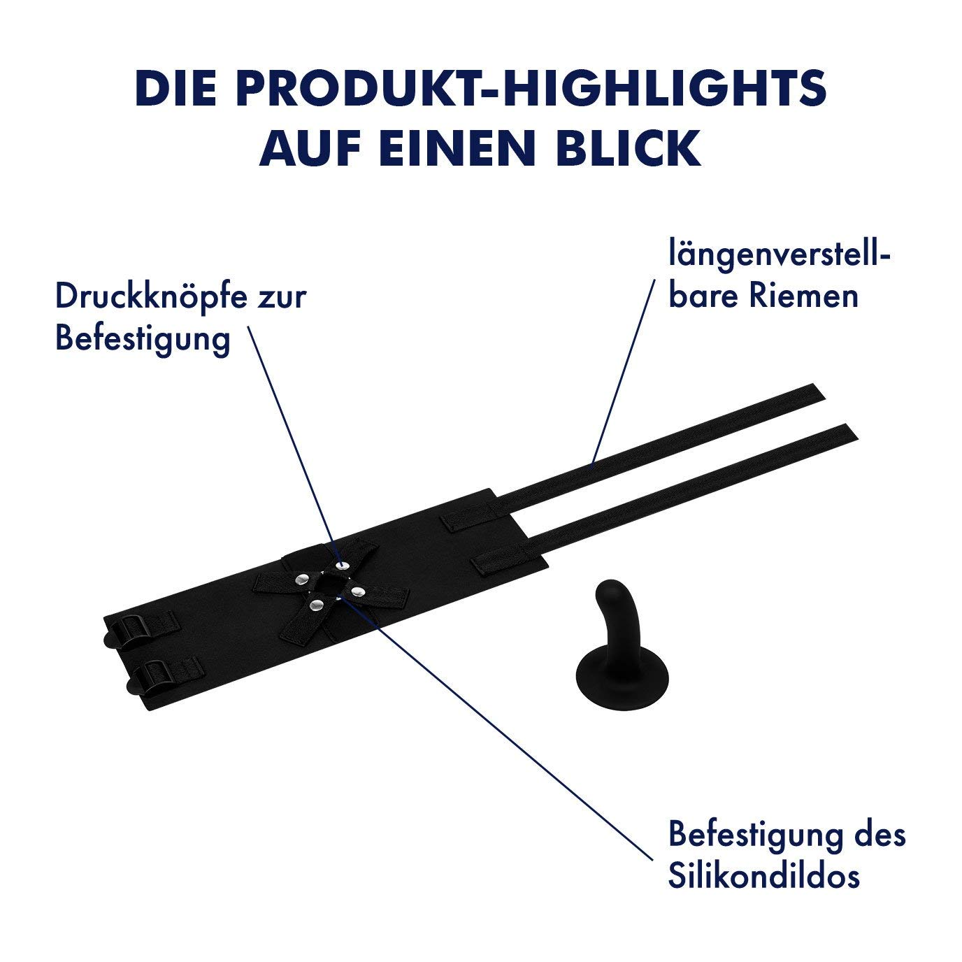 EIS Oberschenkel-Strap-On Dildo 13 cm für Paare
