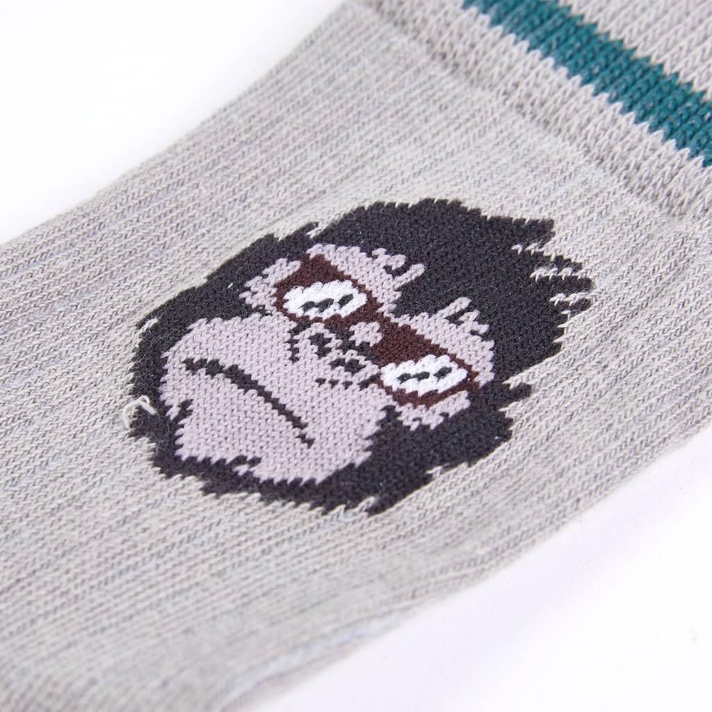 vidaXL Kindersocken Baumwolle Gr. 26-29 Hellblau Gorilla Streifen