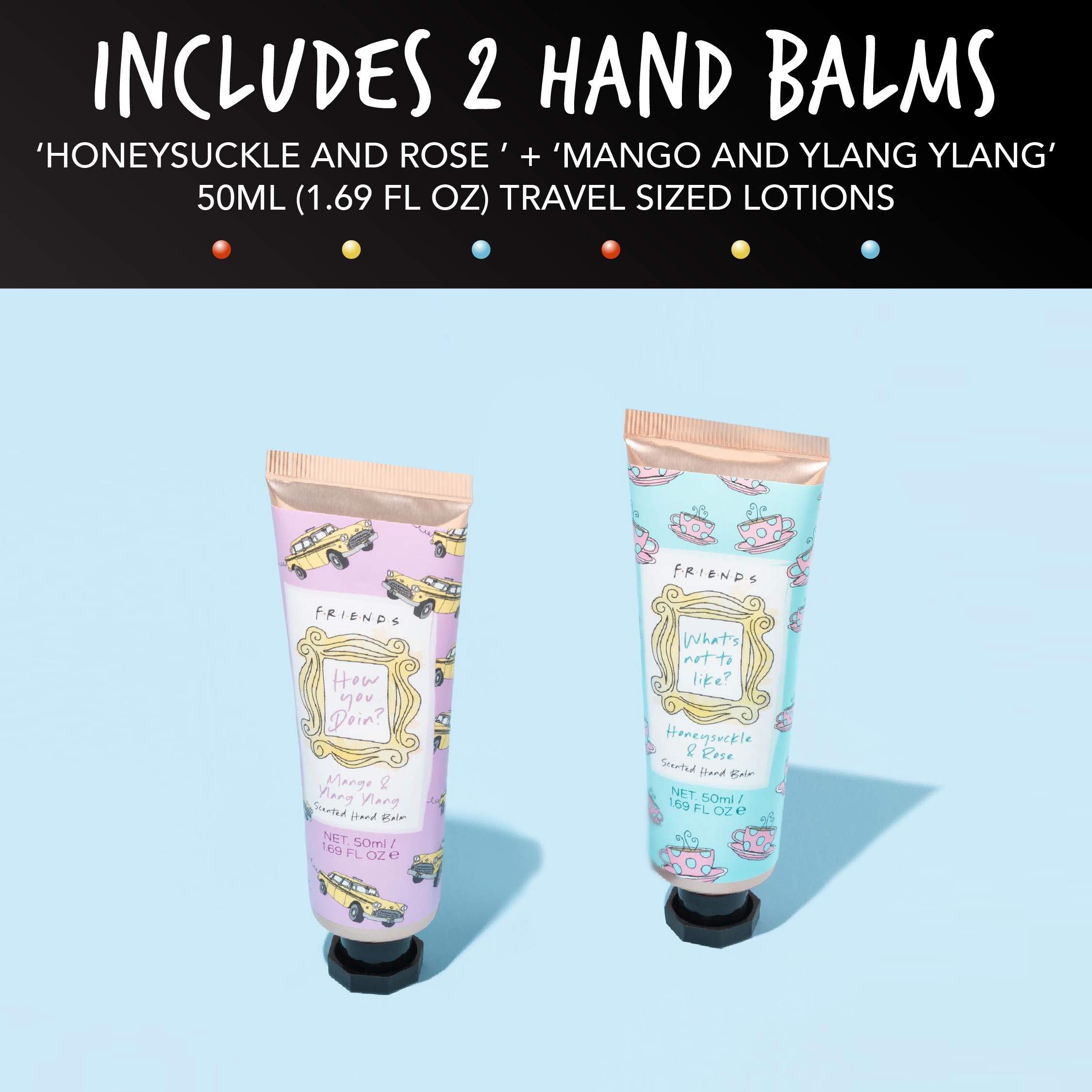 Paladone Friends Kaffeetasse Geschenkset rosa 300 ml Handcreme