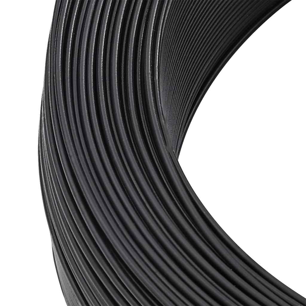 vidaXL Stahldraht 250 m Anthrazit Bindedraht Zaun PVC
