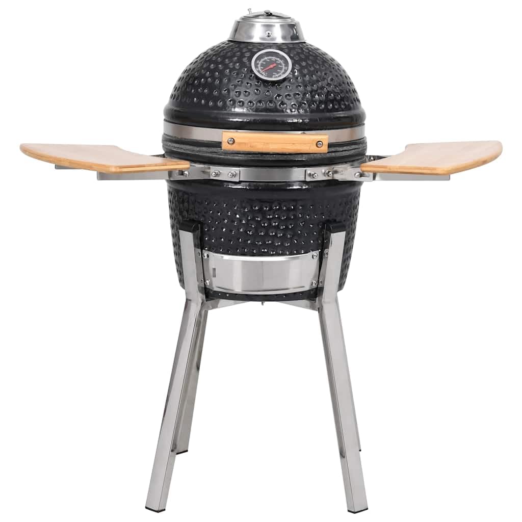 vidaXL Heim & Garten Kamado Grill schwarz 33 cm