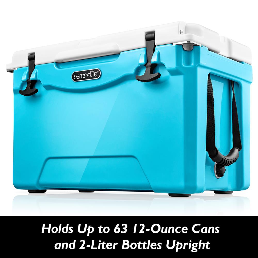 Serenelife Camping Outdoor Kühlbox 75 Qt Blau 5 Tage isoliert