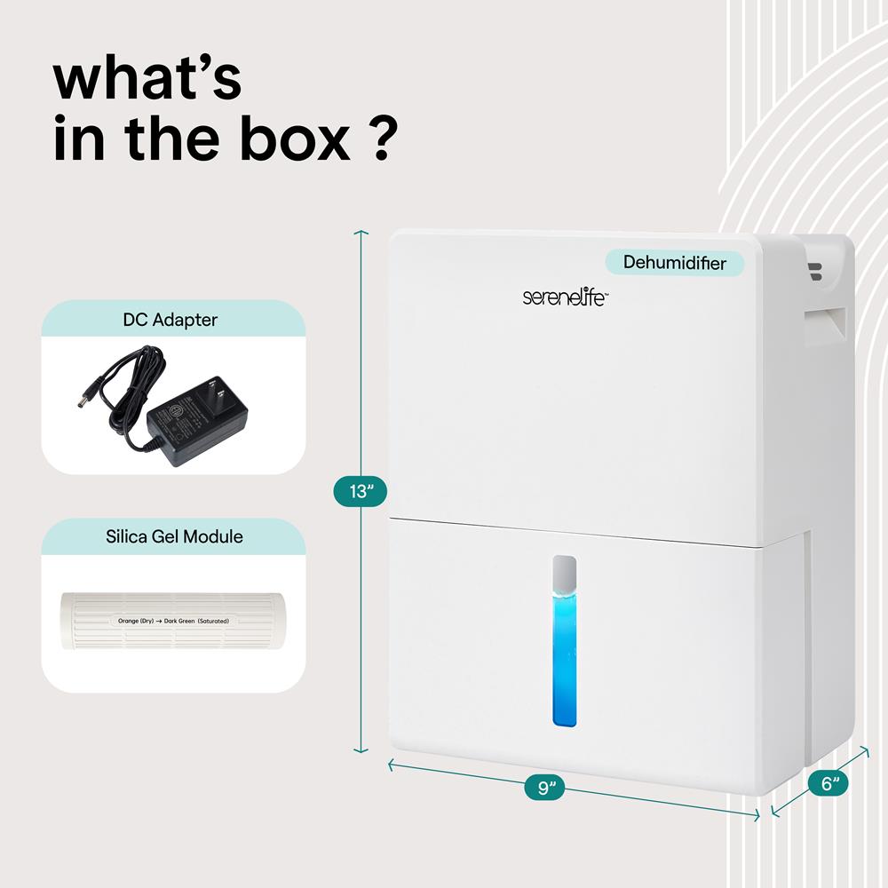 Serenelife DeHumidifiers Luftentfeuchter 2-in-1 weiß