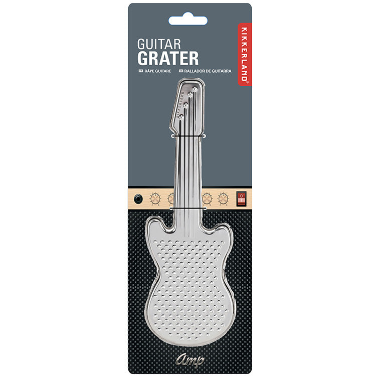 Kikkerland Kitchen Guitar Grater Käsereibe Edelstahl Gitarre