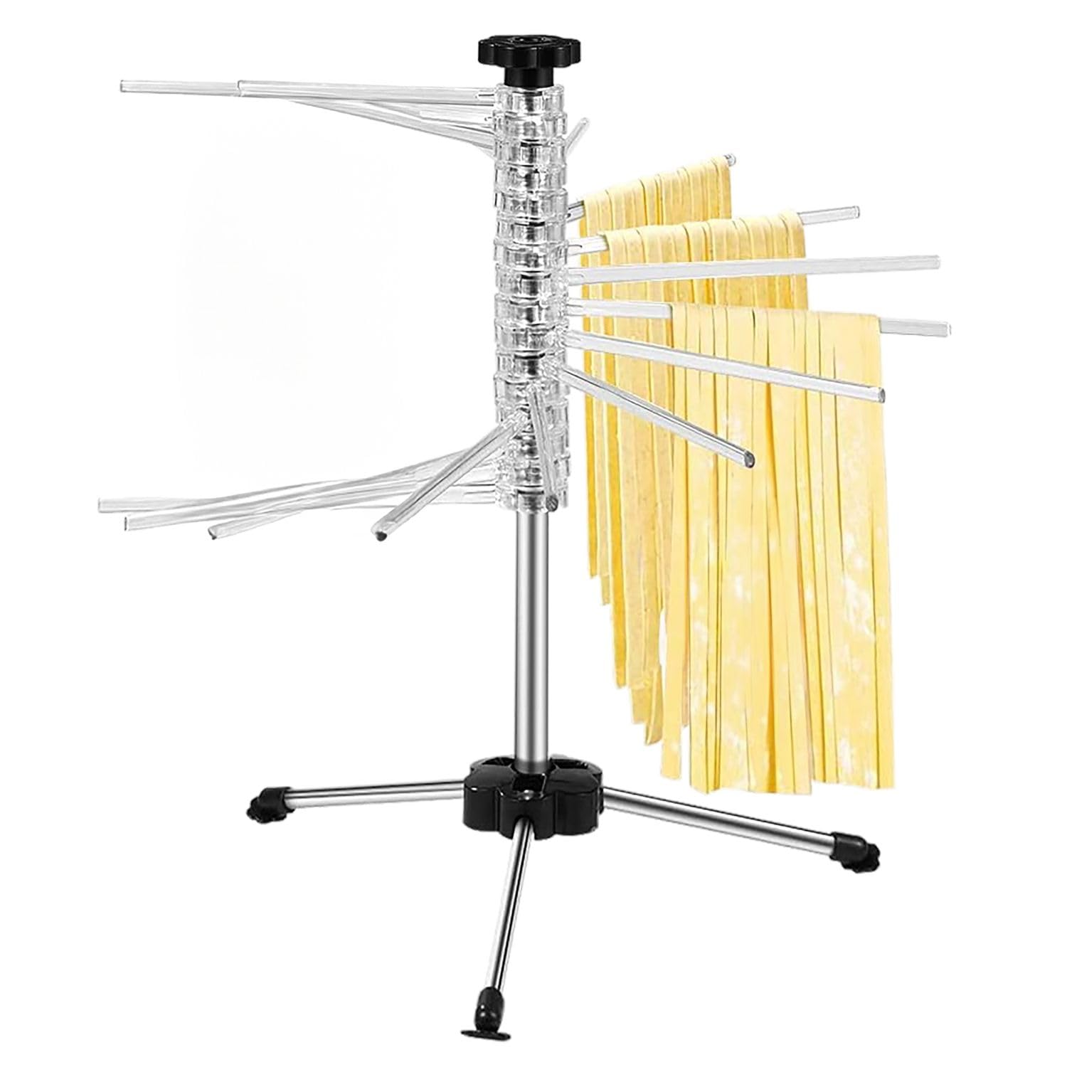 Intirilife Nudeltrockner 40cm silber 14 Sprossen klappbar